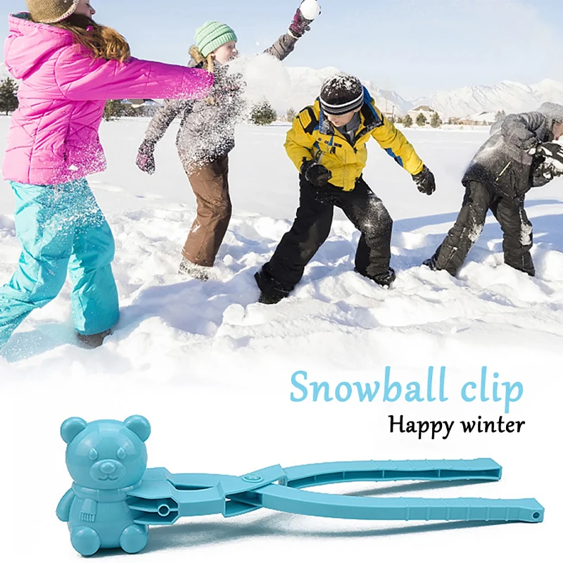 New 5pcs Snowball Clip Snow Grasping Clamps DIY Tool Multi-shape Cartoon Snowballs Grabber Throw Snow Ball Sports Toys Kids Toys