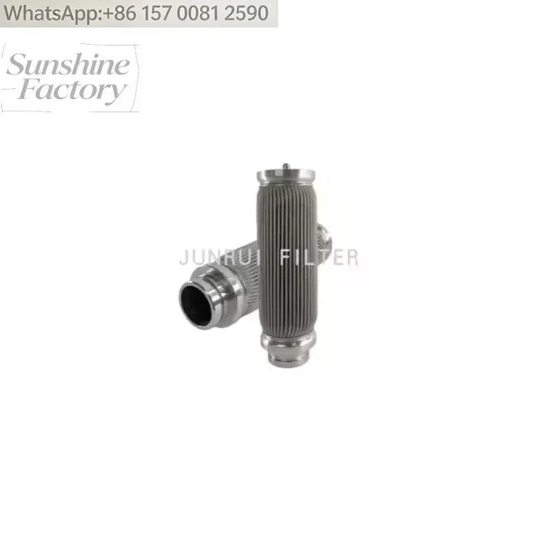 Customized Stainless Steel Hydraulic Oil System Filter Element 100 Micron Filtration 95% Efficiency for Industrial Impurity