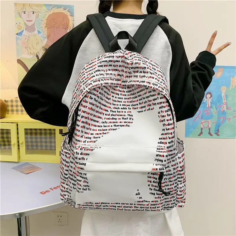 Nylon-Rucksack im Euro-Amerika-Stil, modischer Big Cat Sweet Reiserucksack mit hoher Kapazität für Mädchen
