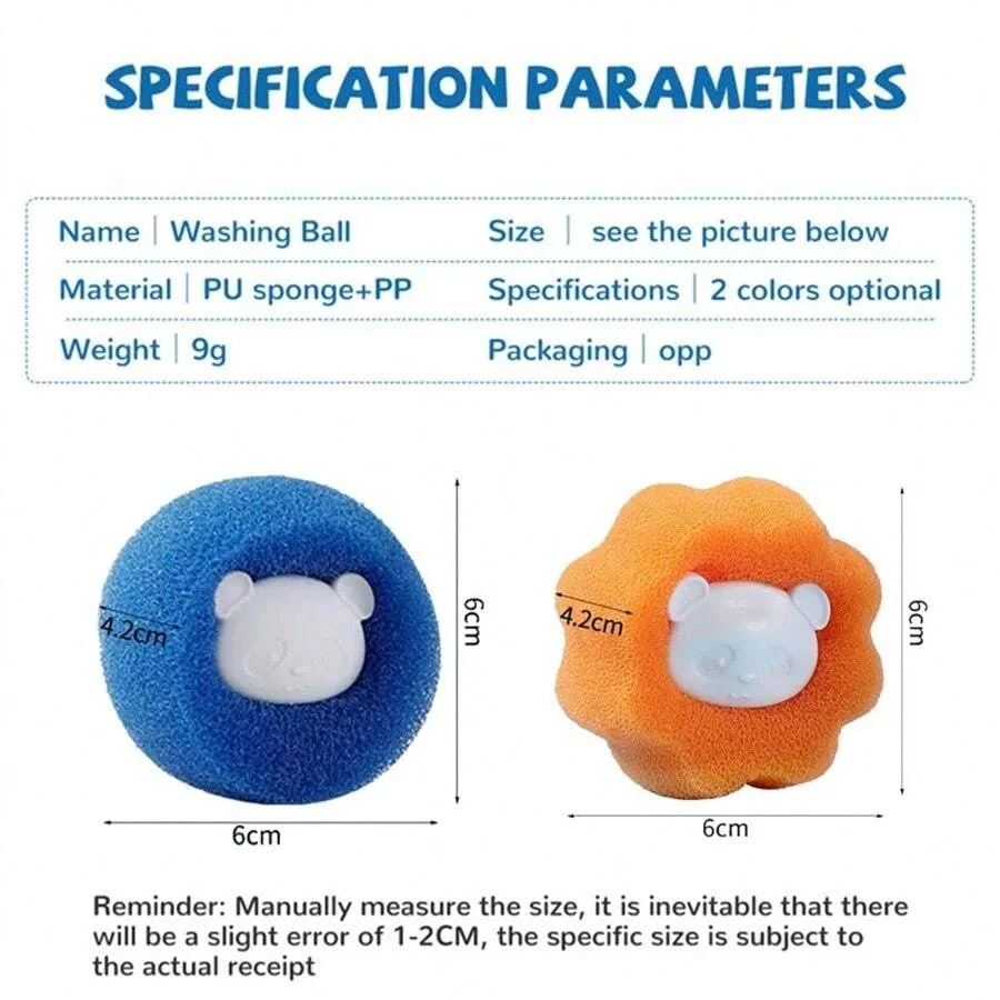 의류용 스폰지 세탁 볼 린트 리무버, 세탁기 청소 볼, 고양이 제모, 의류 청소 롤러, 5 개, 10 개, 20 개