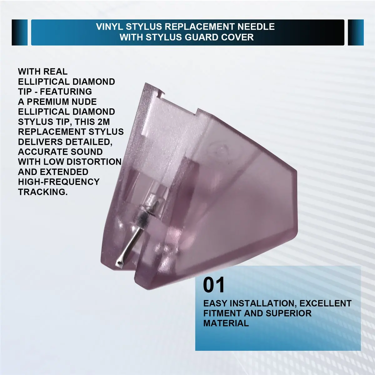 【Limited Offer】Stylus 2M Blue Replace for 2M Cartridges for 2M Series Stylus- Elliptical -Tip