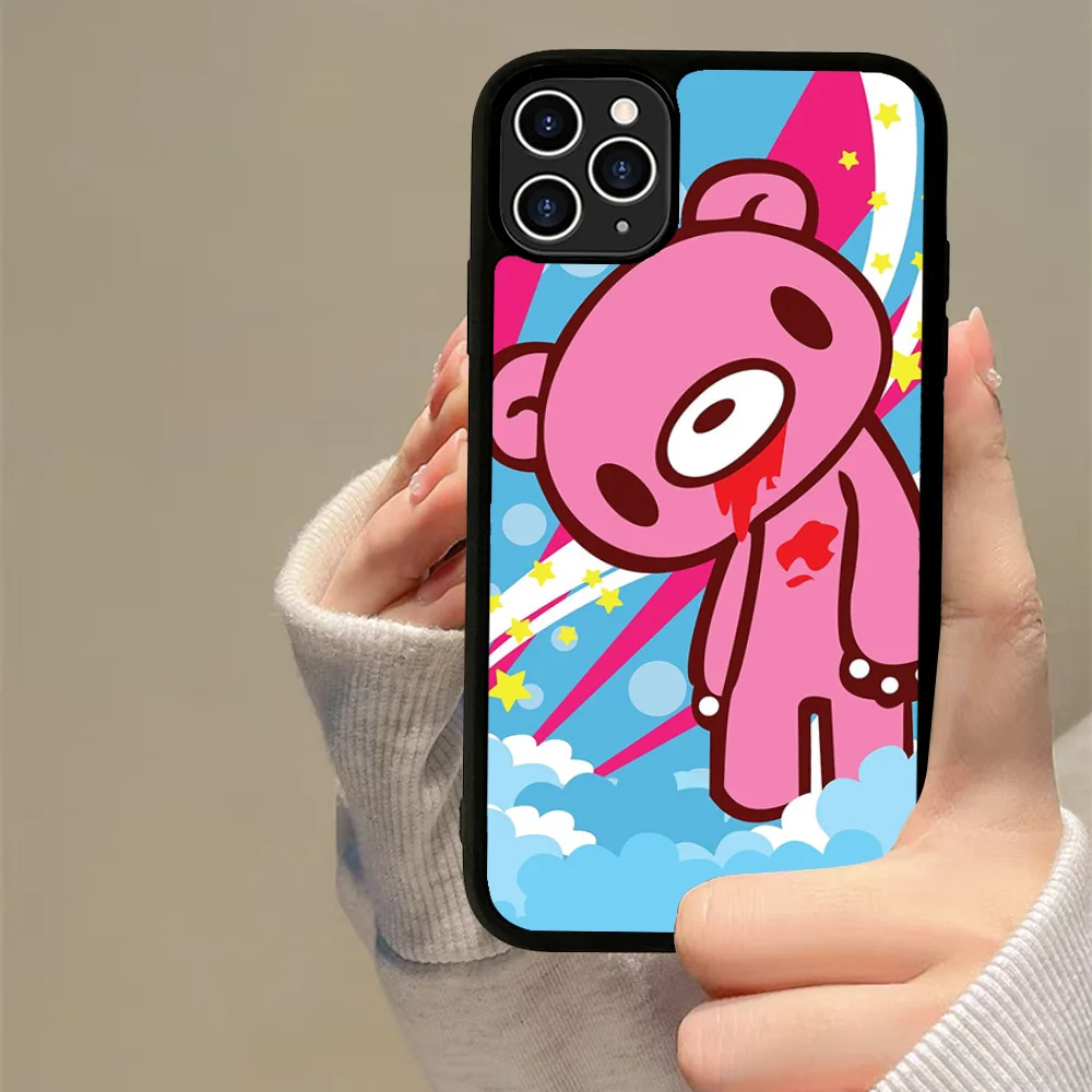 Cute G-Gloomy B-Bear Phone Case Silicone PC+TPU For Samsung S10 20 30 22 23 24 Plus Lite Ultra Cover