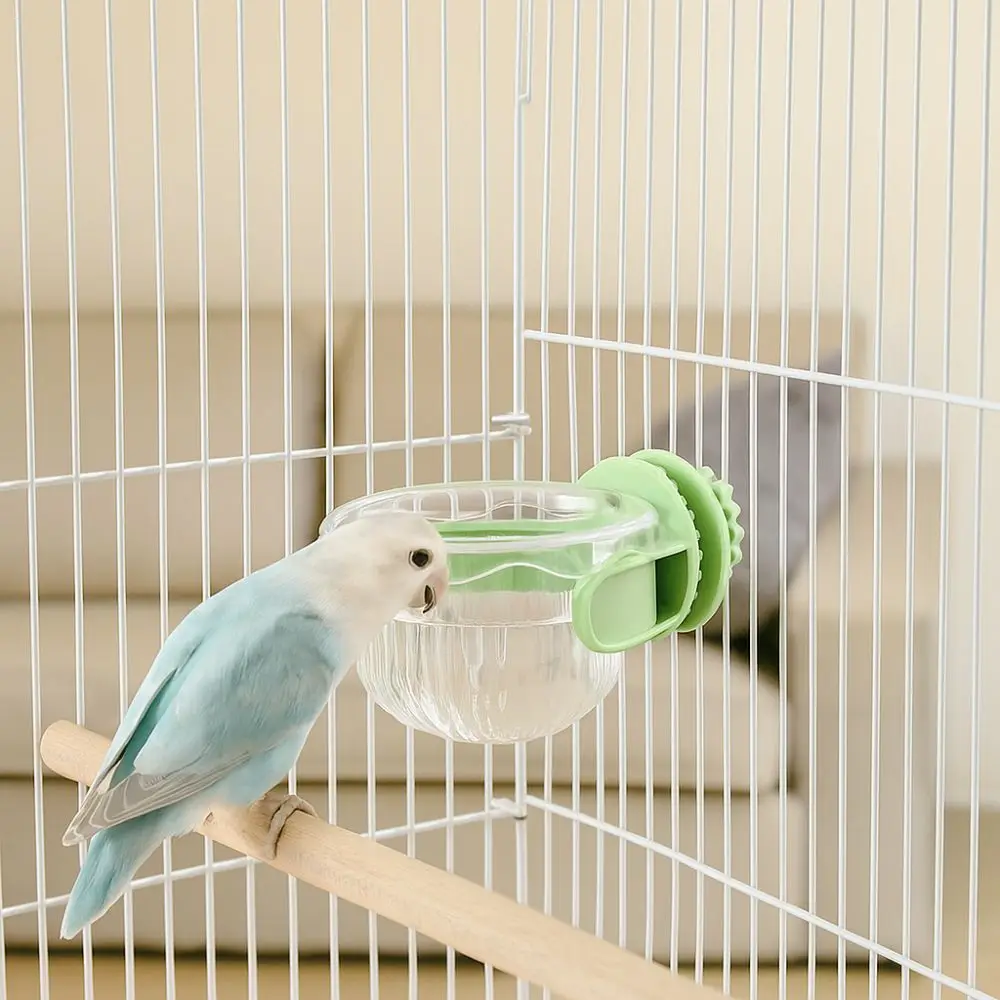 

Bird Drinking Cup Hanging Bird Food Bowl Wide Mouth Anti Spill Parrot Water Bowl Removable Bird Cage Feeder Bird Cage