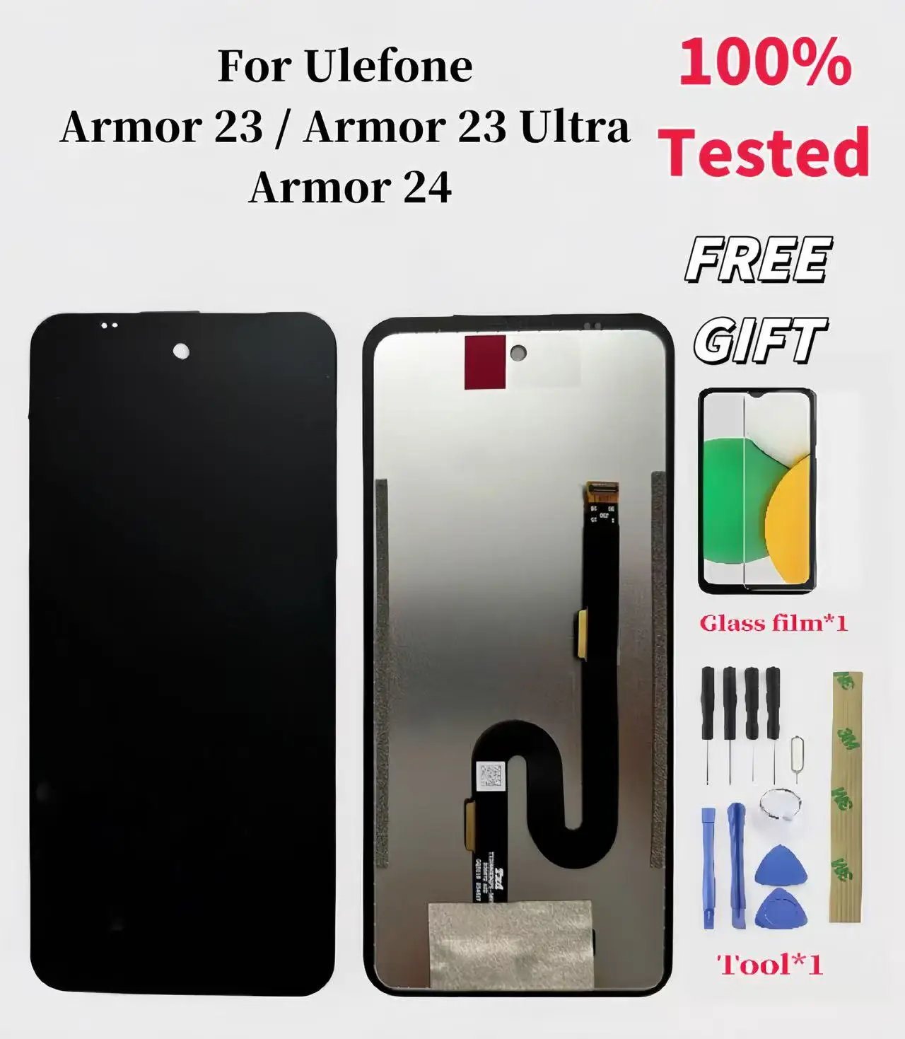 Pop For Ulefone Armor 23 Armor 23 Ultra LCD Display + Touch Screen Digitizer Assembly Armor 24 Display