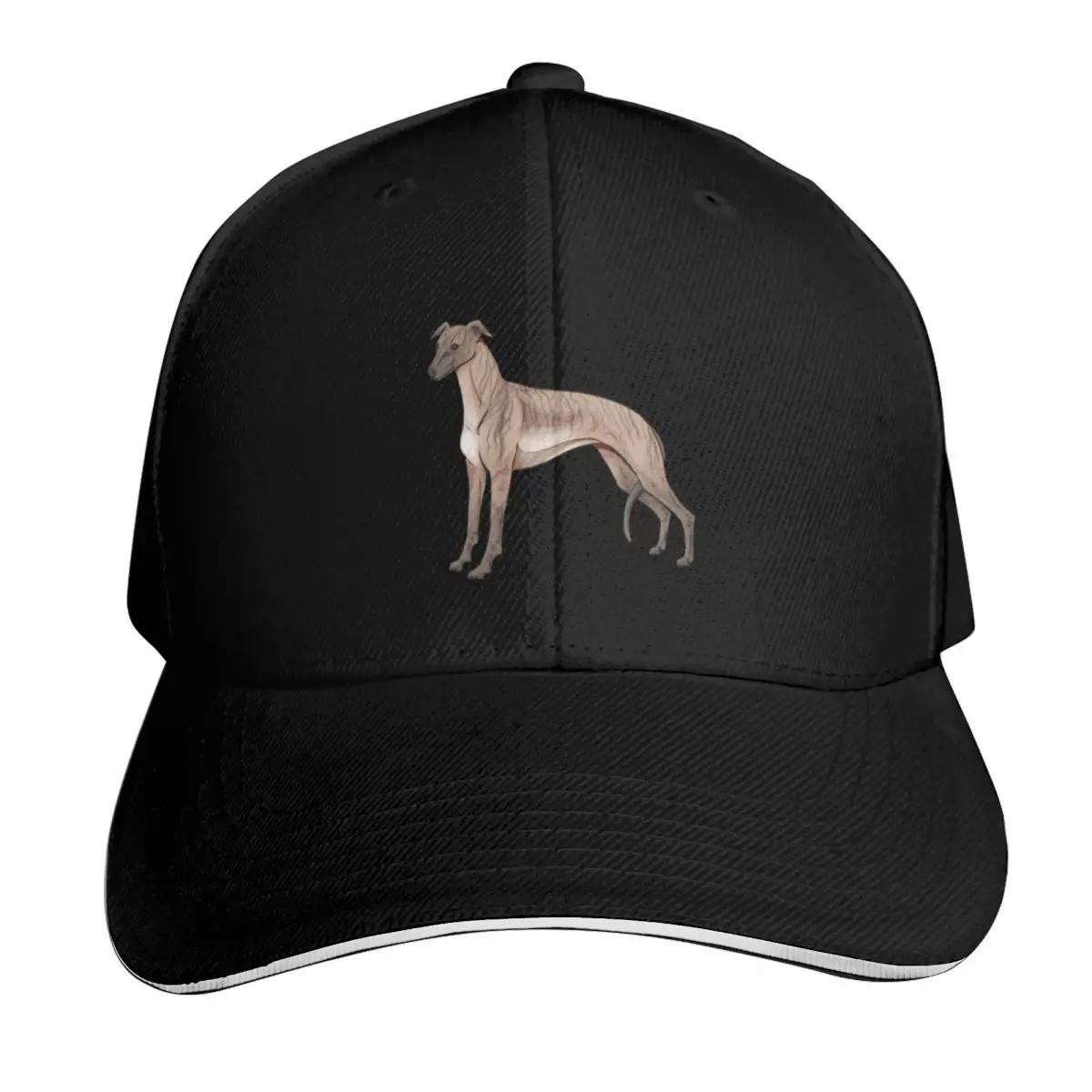 Brindle Whippet Baseball Cap Gift for Him Her Casual Daily Wear Quick Dry Performance