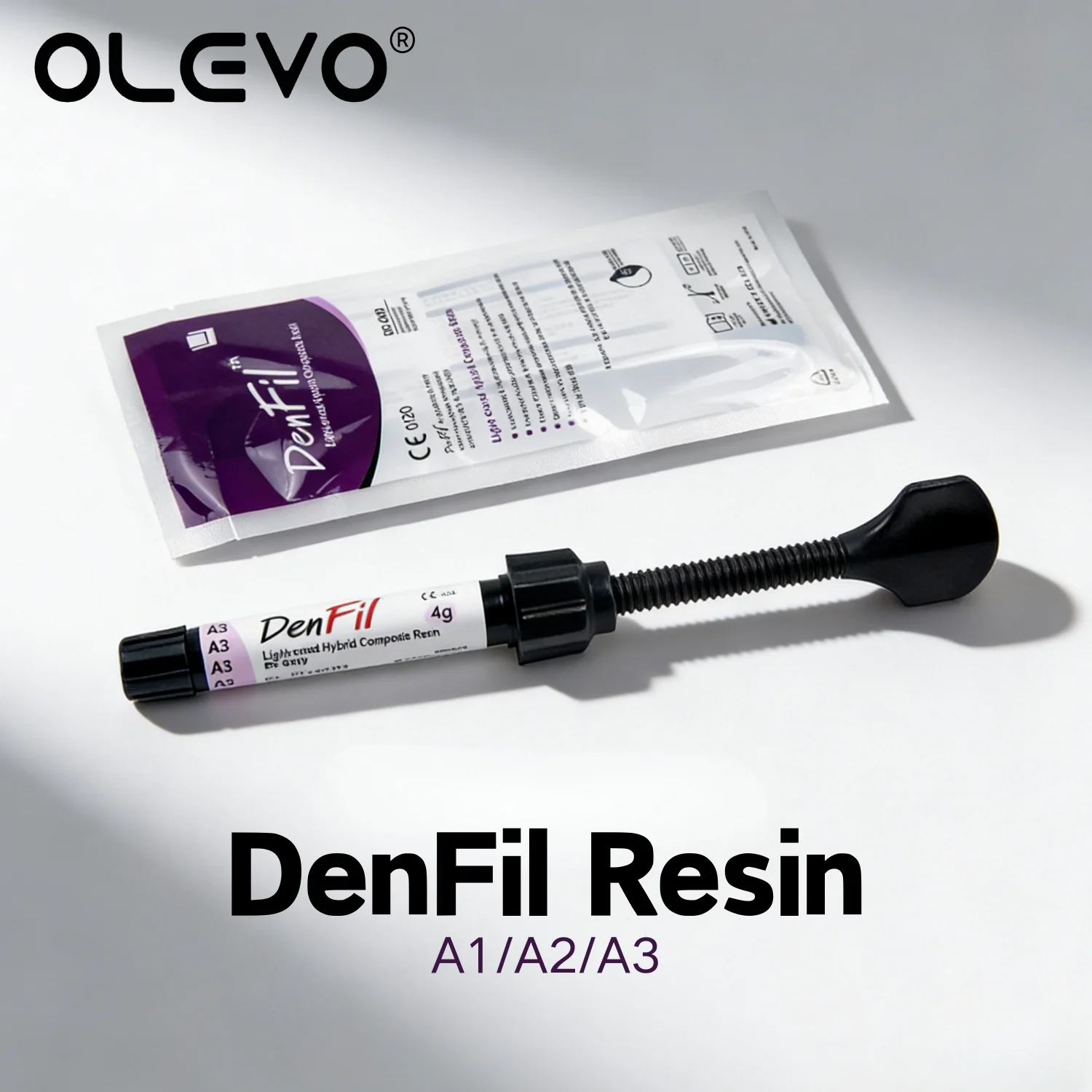 

Composite Dental Light Curing Resin 4g/Pcs Dental Material Resin Composite Light Curing Materials for Oral Filling A1/A2/A3