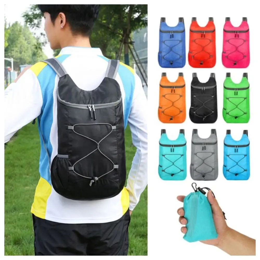 Mochila plegable informal de gran capacidad con cremallera para exteriores, bolsa de montaña, bolsa de hombro, Mochila deportiva, bolsa de escalada y senderismo