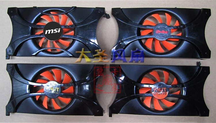 Original  Graphics card fan palit GTX560ti GTX550ti GTX460 GTS450 rdd8015b1 nf0815b1hk-r pla08015b12hh 4p 1PCS