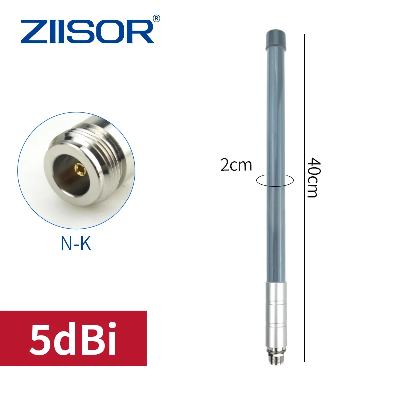 Imagem -02 - Fibra de Vidro Exterior 1250mhz 5dbi da Antena 1300 Mhz 1400mhz para Antenas Fêmea 40cm da Transmissão 1500mhz n de Longa Distância