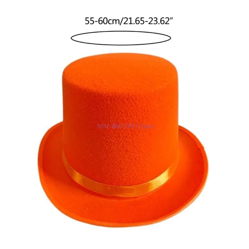 49ME kapelusz Derby dla dorosłych/nastolatków kapelusz Derby bal karnawał kostium imprezowy filcowy kapelusz magika na karnawał