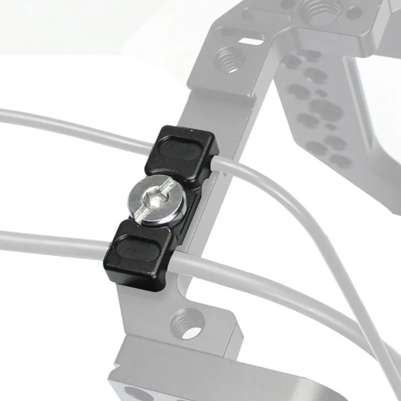 อลูมิเนียมอัลลอยด์กล้องกรงกระต่ายCable Clampทนทานลวดผู้ถือคลิป 1/4 "สกรูDropship