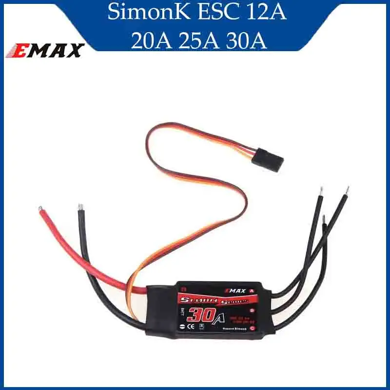 

EMAX SimonK ESC 12A 20A 25A 30A Simon K BEC Контроллер скорости Бесщеточный ESC для FPV Drone RC Запчасти
