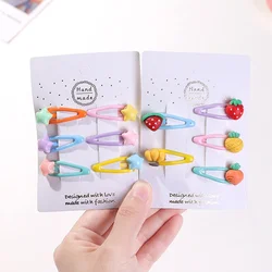 5Pcs Children Small BB Hair Clip Set Cartoon Baby Bangs Broken Hairpins Headwear Children's Hair Accessory Toddler Hairgripes