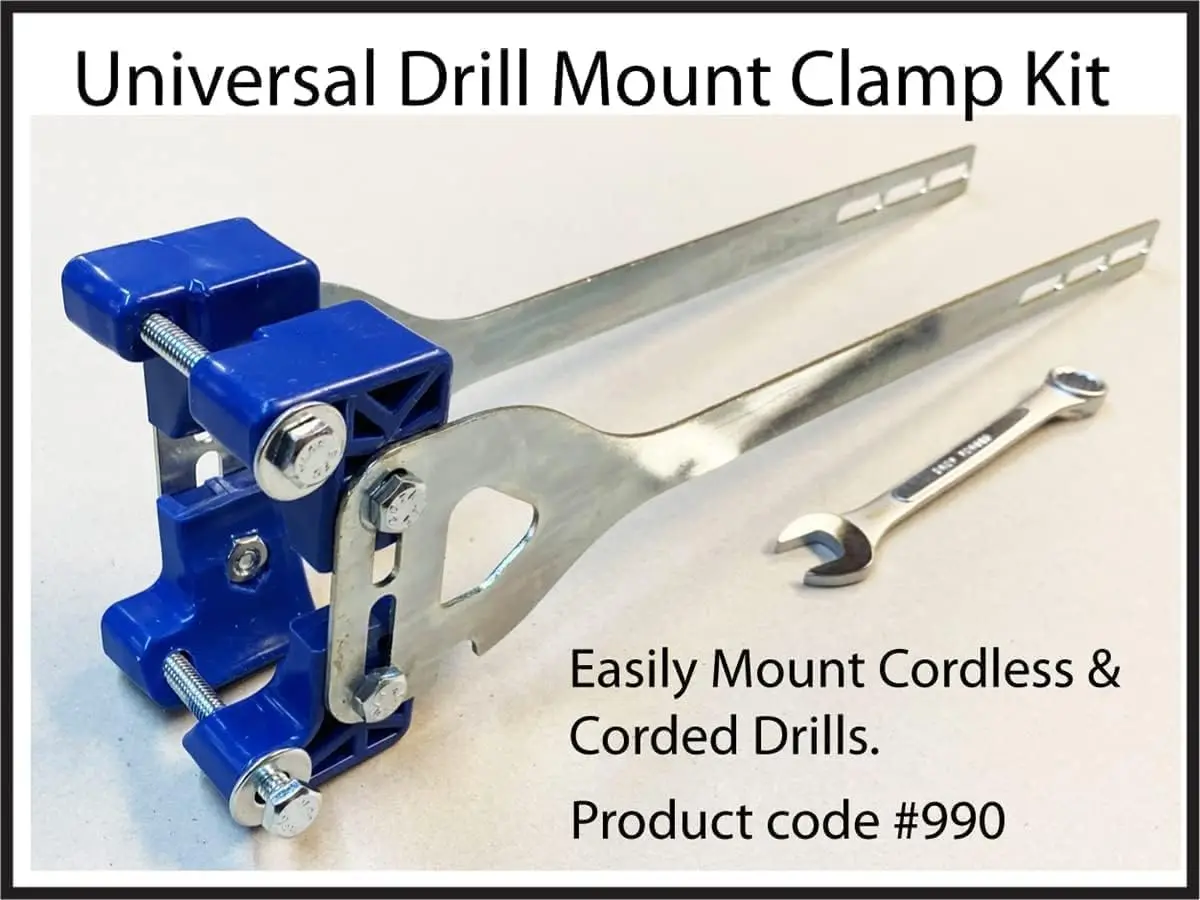 Universal Drill-Mounted Electric Mortar Pointing Gun/Caulking Gun with Clamping Accessories - Ideal for Tuck Pointing, Stonework