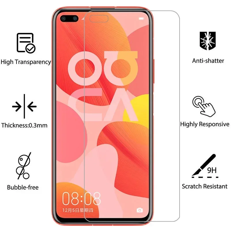 protective tempered glass for huawei nova 6 5g screen protector on nova6 film huawey huwei hawei huawi huawe huawai hawawi honor