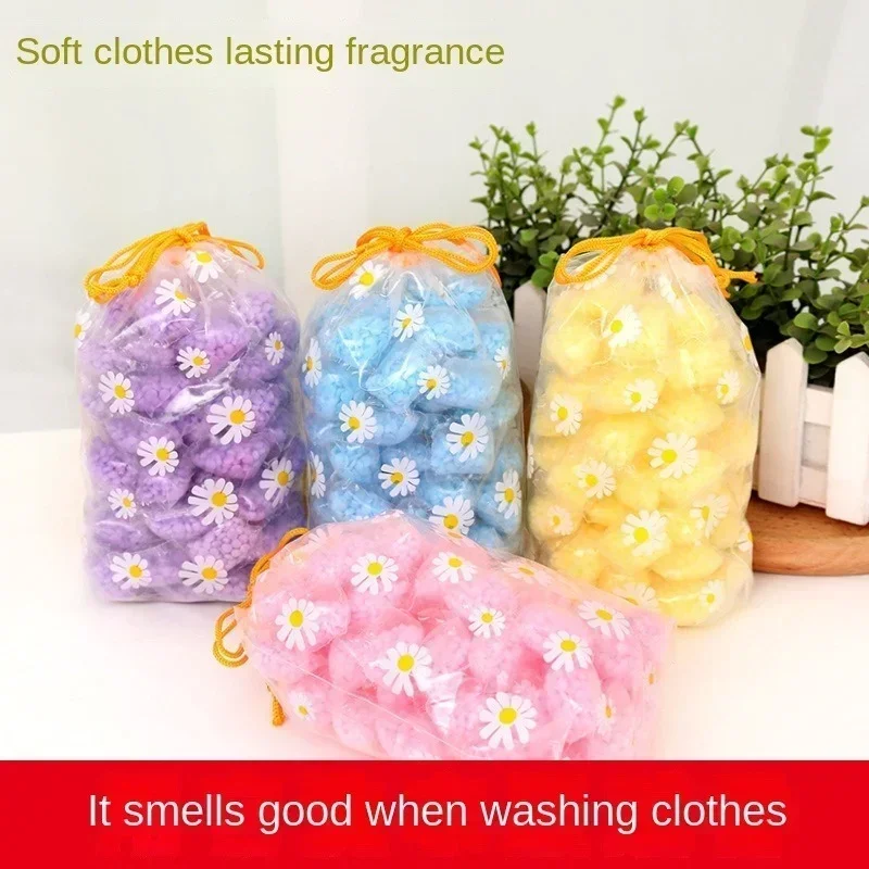 10pcs Laundry Beads Scent Booster in-Wash Clean Clothes Fresh Rose Lavender Fragrance Beads Soft Clothing Diffuser Perfume