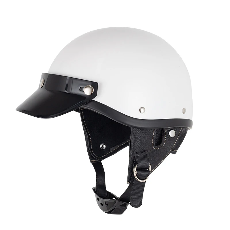 3-Druckknopf-Visier für Jet-Helme, Universelles Zubehör für Kleine Motorrad- und Rollerhelme – Detail 3