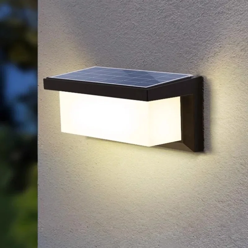 Solar Außen Sensor Bewegung Wand Lichter Wasserdichte Veranda Lichter Balkon Hof Garten Dekoration Lampe IP65 LED Außen Beleuchtung