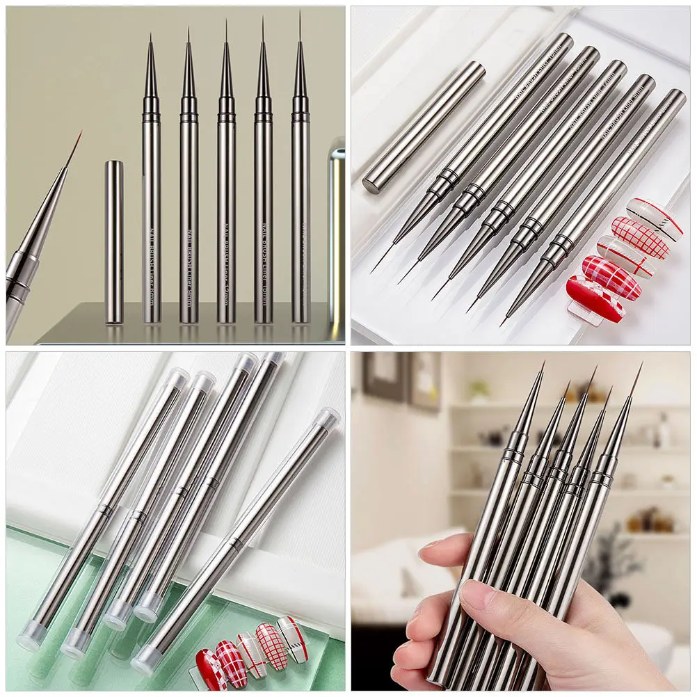 Nail Art Brush Fine Liner Professional Salon DIY Nail Design Painting Tool for Manicure Nails Manicure Liner