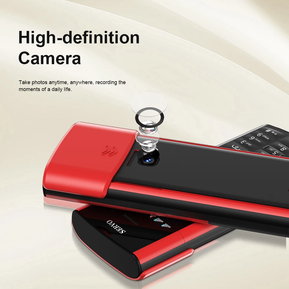 SERVO R25 PRO سماعات بلوتوث الهاتف المحمول بطاقات SIM المزدوجة تسجيل المكالمات سرعة الاتصال الهاتفي راديو FM 2G GSM زر الهواتف المحمولة الاحتياطية #5