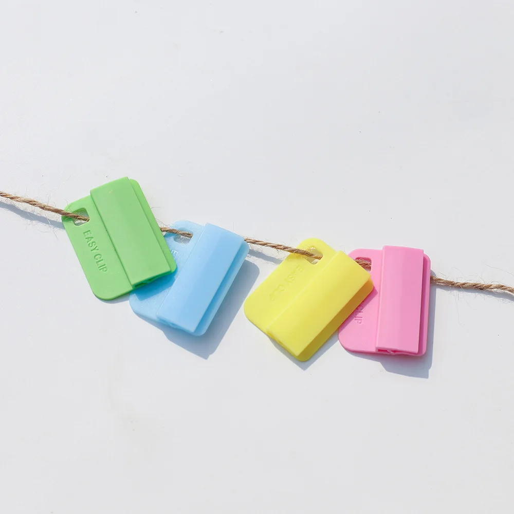 6 optional folder multi-functional sorting folder stationery creative document small clip Sorting paper plastic clip