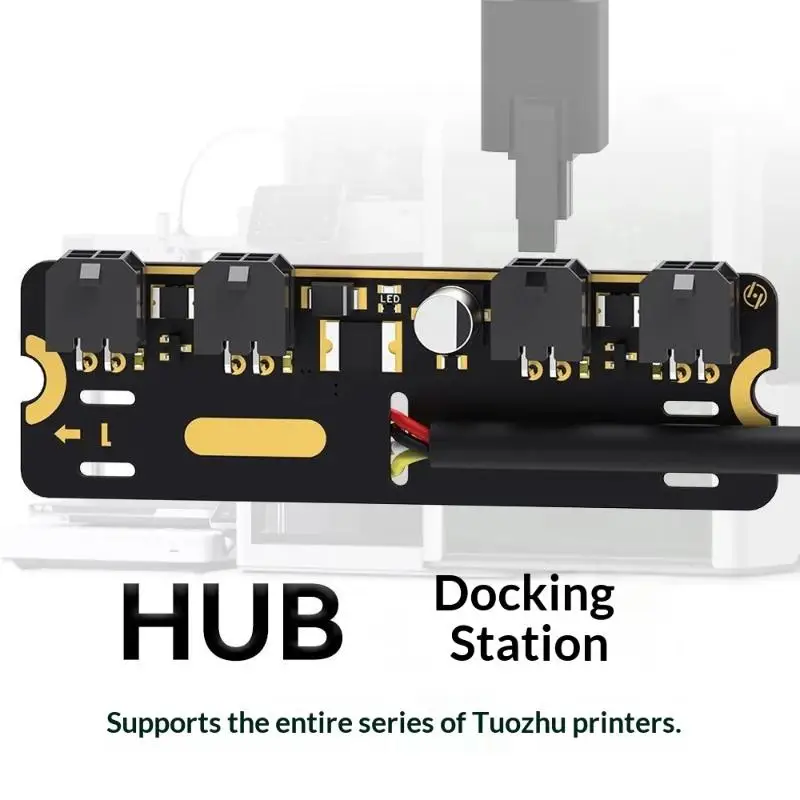 

4-Port Expansion Hub With Power Signal Protection For Bambu Lab All Series 3D Printers Accessory