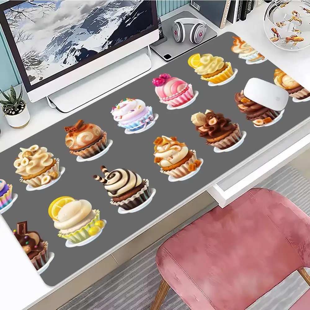

Dessert Mouse Pad Desk Mouse Pad Cute HD Desk Pad Extended Gaming Keyboard Mats Large XXL Gamer Mousepad 90x40