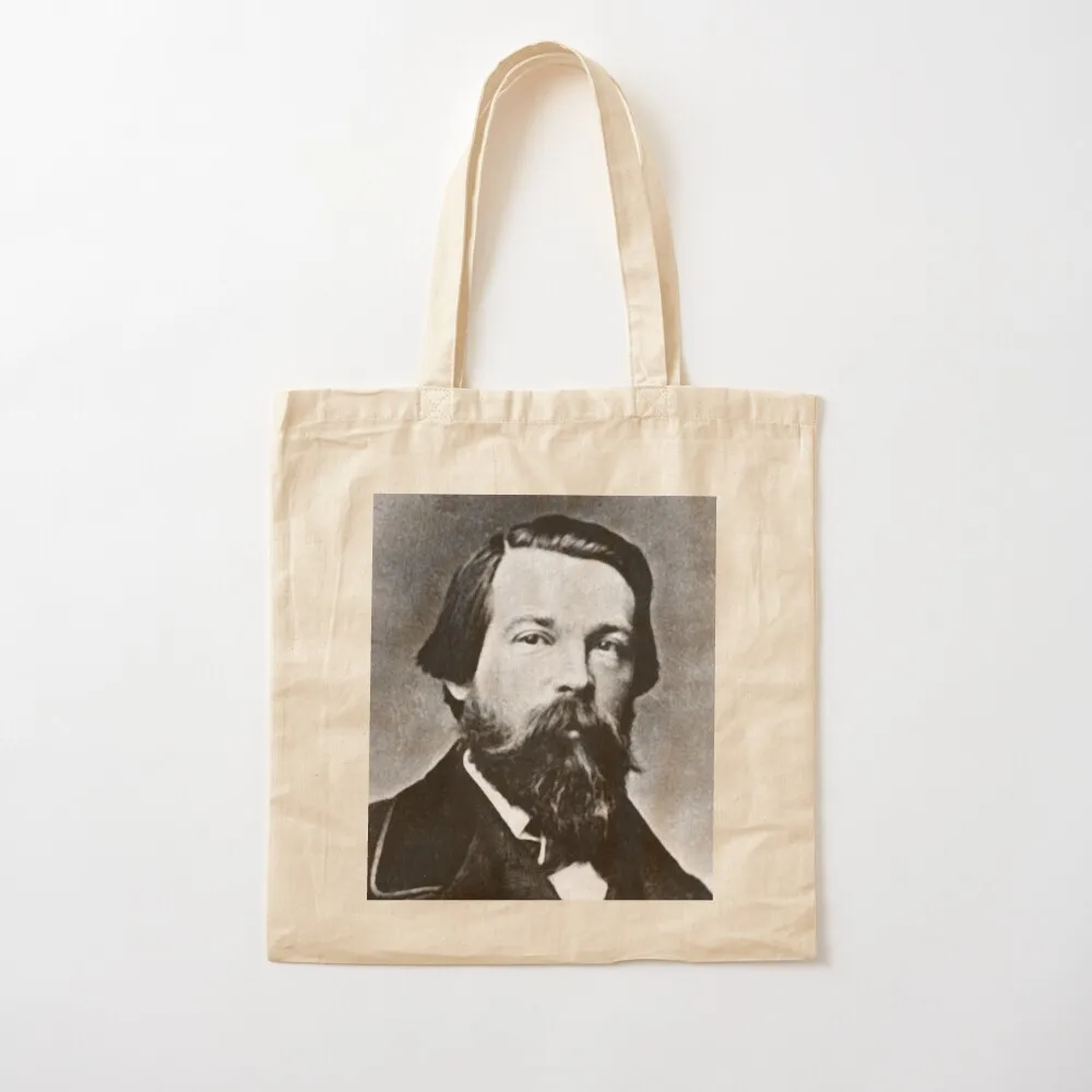 

Philosopher Friedrich Engels Tote Bag canvas tote bags bag luxury women reusable grocery bags female bag