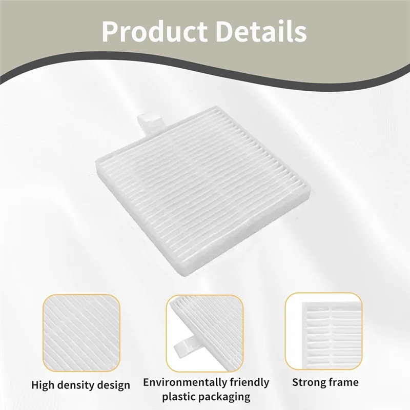 PER QUELLO-Per AIRROBO T20+ Accessori per aspirapolvere robot Spazzola laterale principale Filtro Hepa Accessori per sacchetti per la polvere in tessuto