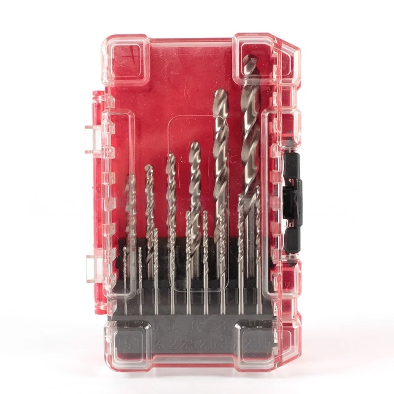 

Набор спиральных сверл с прямым хвостовиком Спиральное сверло из сплава из нержавеющей стали высокой твердости