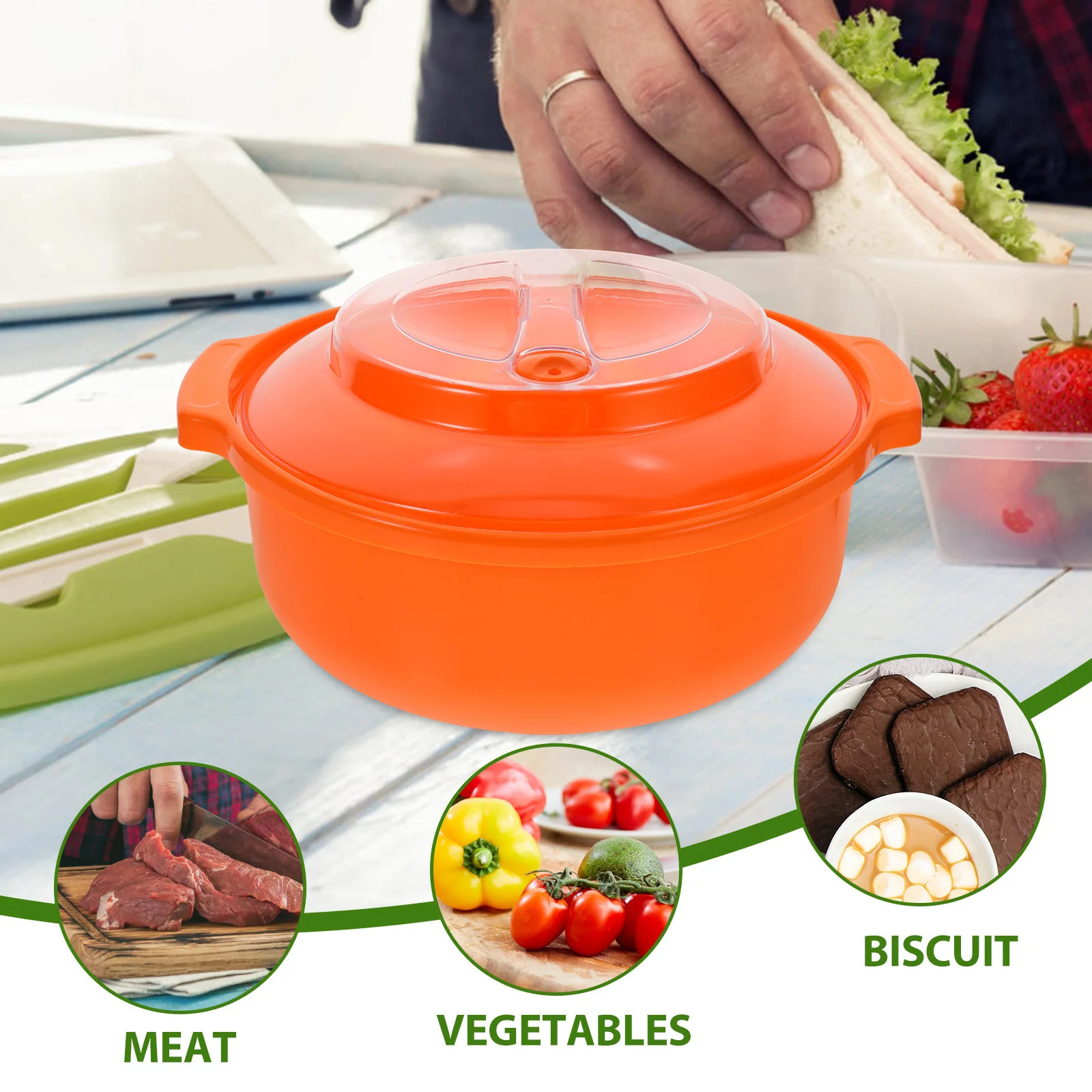 Cuenco de sopa seguro para congelador con tapa para almacenamiento de alimentos, contenedor de ramen de fideos sin Bpa para alimentos para bebés, sobras de frutas en el frigorífico