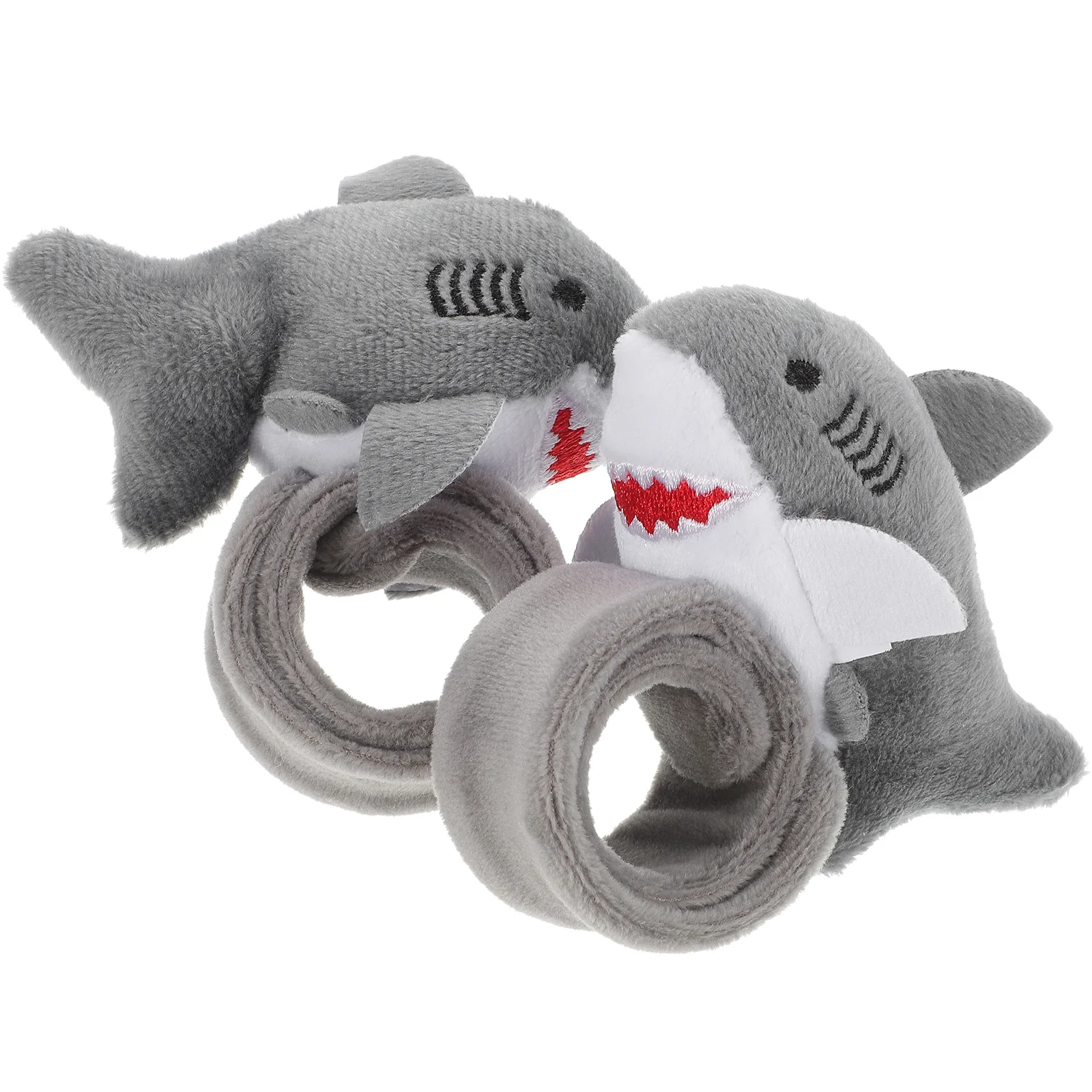 

2 Pcs Plush Ring Baby Stuffed Animal Party Favors for Kids Cute Slap Bracelets Fun Gift