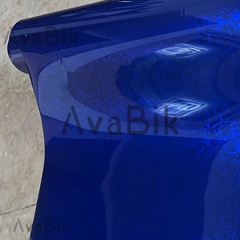 20/60 سنتيمتر x 152 سنتيمتر PET ملصقات السيارات لمعان الأزرق Metaverse ألياف الكربون الفينيل فيلم السيارات الداخلية لاصقة تزيين مع الهواء الإصدار