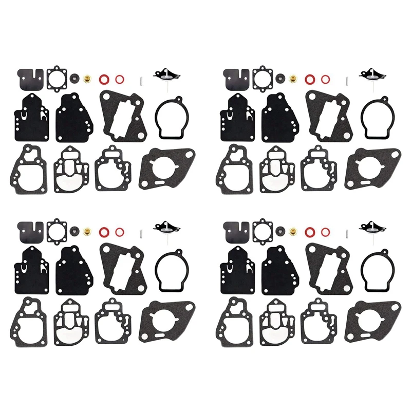 

New-4X 1395-9761-1 Outboard Carburetor Repair Kit Repair Kit Outboard Parts For Mercury Outboards 6-25HP 2T