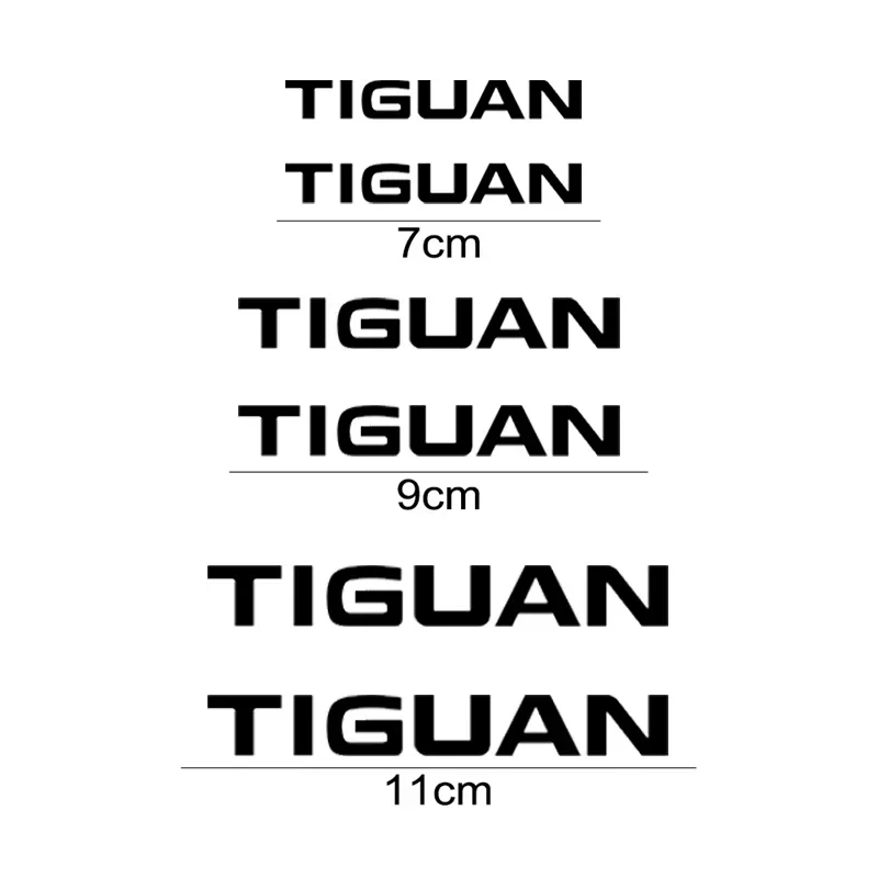 6pcs Car Caliper Sticker for Tiguan Logo Tire Brake Cover Heat Resistance Waterproof Film Body Decals Wheel Brow Accessories
