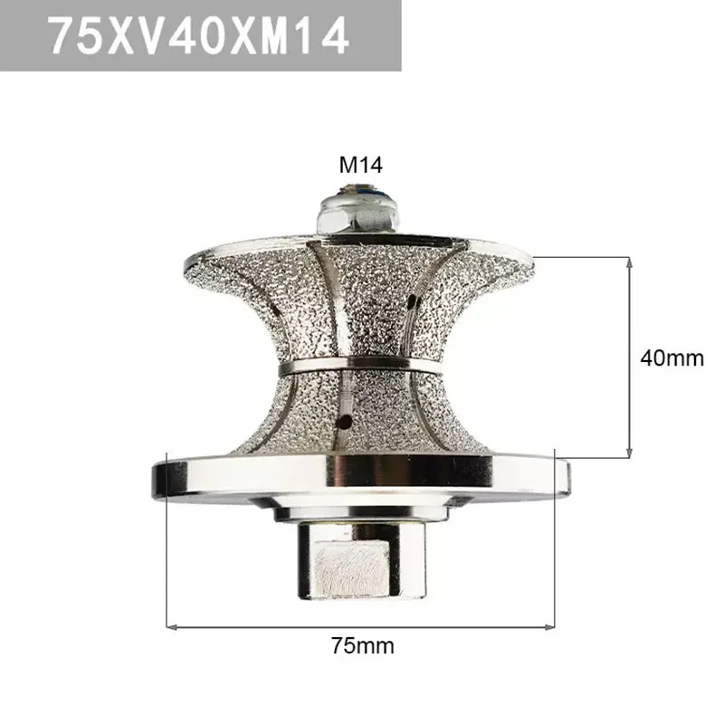 Marble Processing Brazed Diamond Abrasive Disc Edge Grinding Wheel For Stone Engraving Work