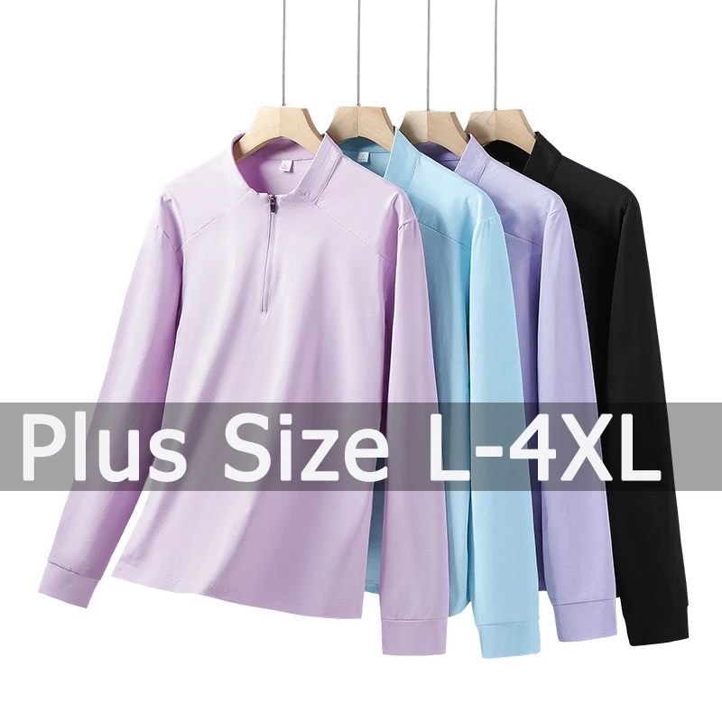 

Весенние футболки с длинным рукавом для женщин размера плюс 3XL 4XL 40-85 кг Быстросохнущие футболки больших размеров Женская одежда Femininas интел사이즈 티셔츠 여성 Sport