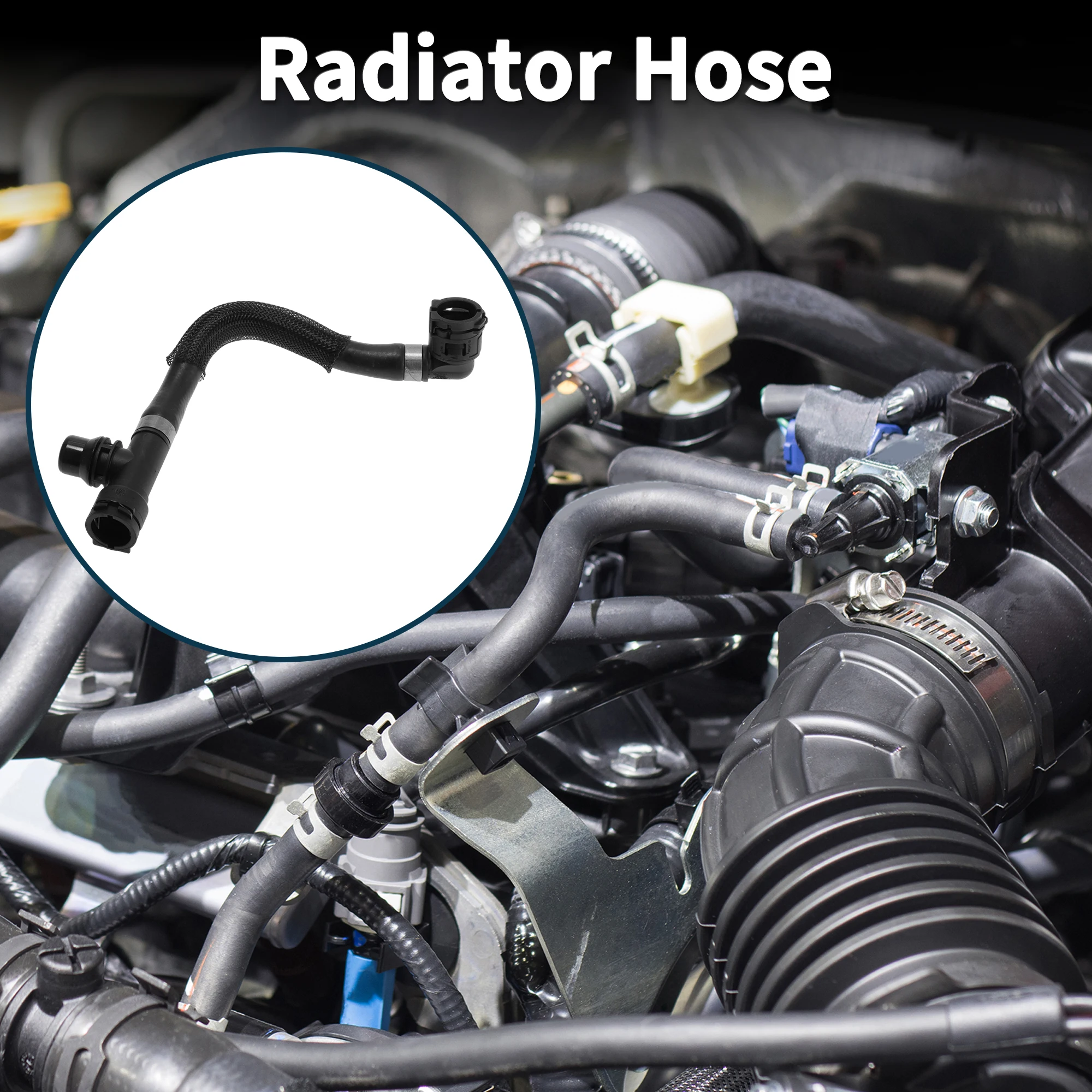 Motoforti المبرد خرطوم سخان خرطوم المبرد المخرج خرطوم الأنابيب لسيارات BMW 540Li G38 3.0T 16-19 No.17128602612 أنبوب التبريد