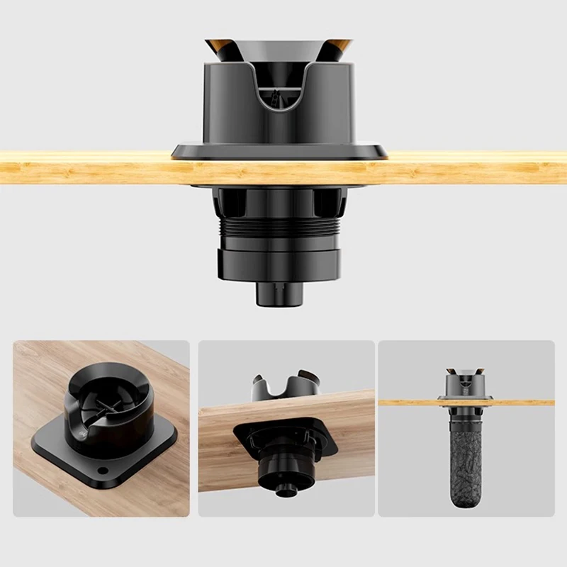 Pulitore per maniglie per macchina da caffè, ciotola per polvere completamente automatica, pulizia dei fondi di caffè, pulitore automatico per portafiltro per caffè da 58 mm