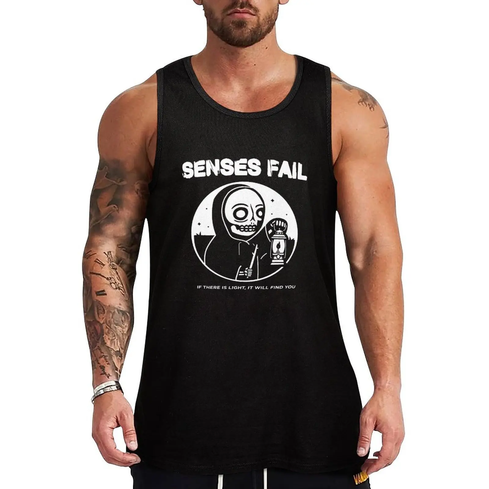 

Senses Fail Tank Top Men's singlets Bodybuilding clothing man Male vest
