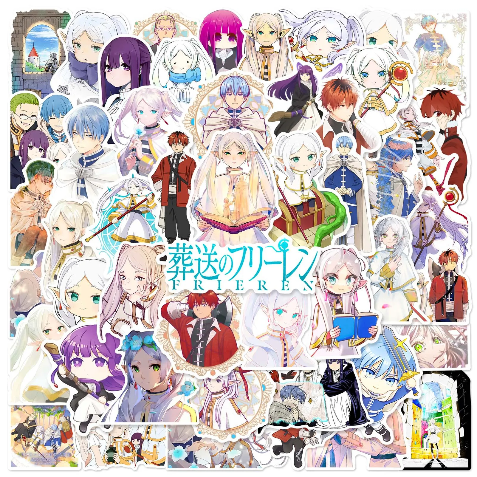 10/30/50pcs Japanese Anime Frieren At The Funeral Graffiti Sticker Laptop Diy Phone Case  Laptop Car Water Cup Kids Toys Sticker