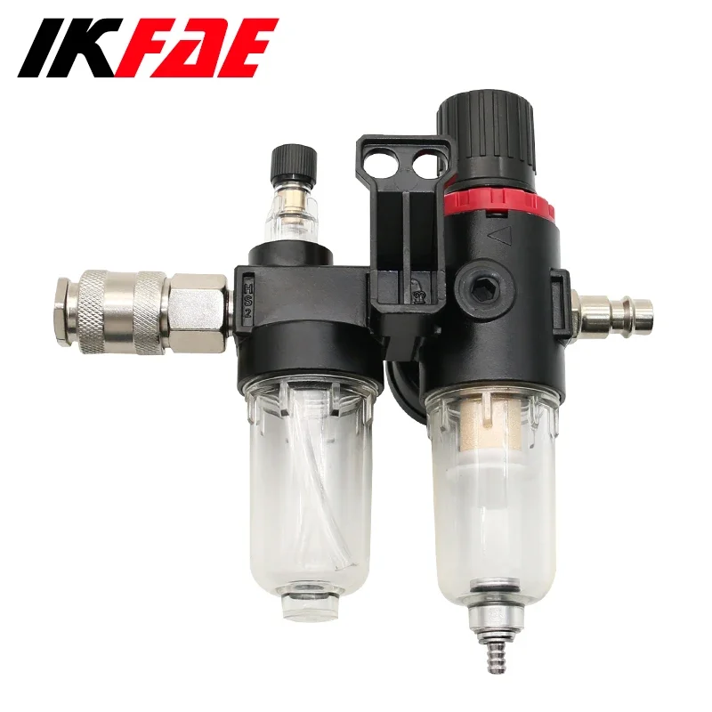 AFC2000 1/4 Air Compressor Oil Water Separator Filter Regulator Trap Airbrush Pressure Reducing Valve