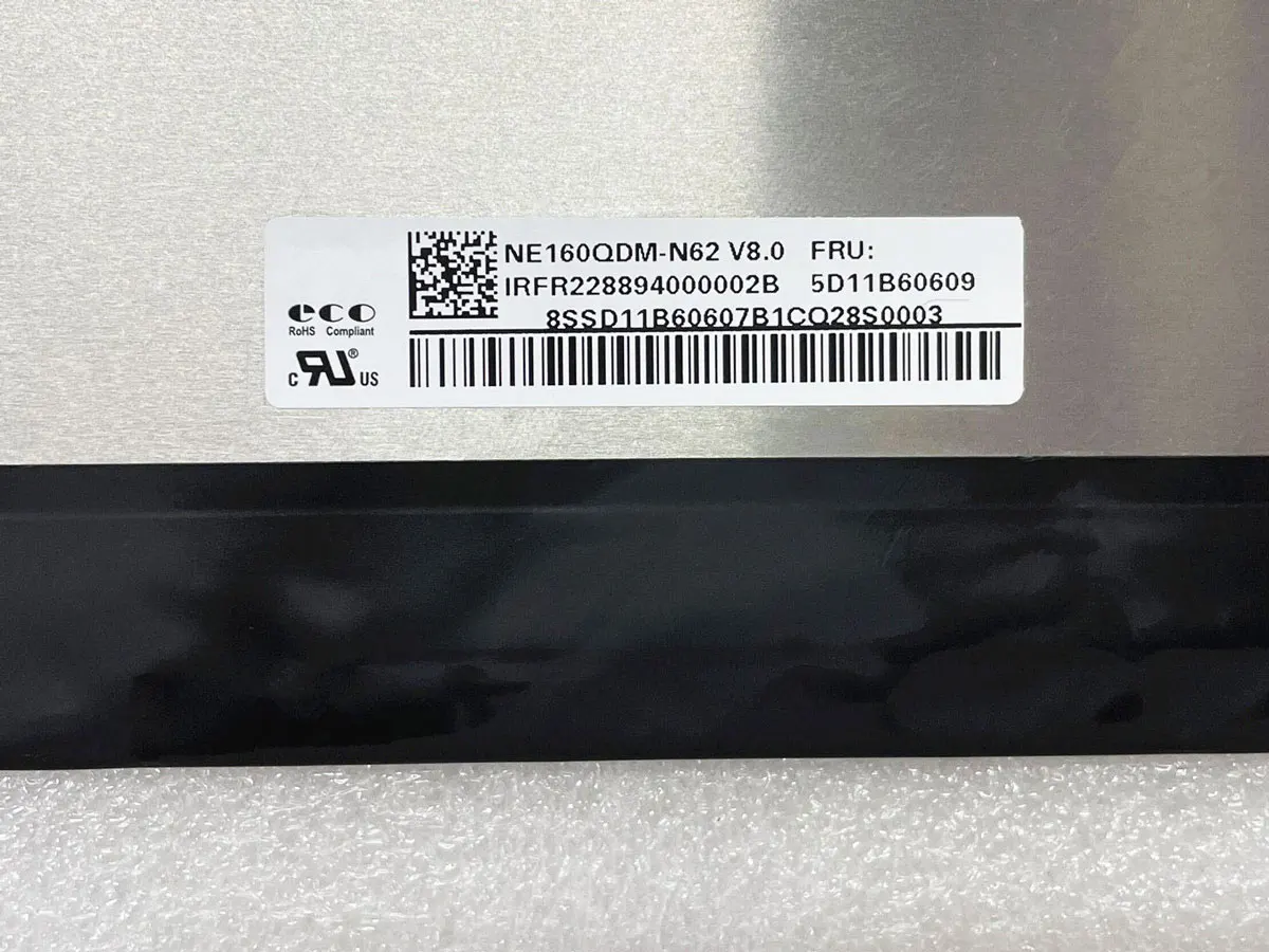 16.0 "QHD شاشة لاب توب LCD NE160QDM-N62 MNG007DA1-3 40Pin 100%sRGB عرض مصفوفة استبدال جزء