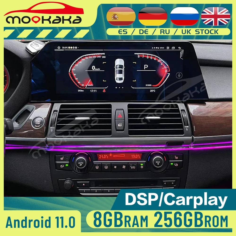 

For BMW X5 X6 E70 E71 CCC CIC 2007-2013 Android11 Car Wireless Carplay Autoradio Stereo DSP GPS Navi Multimedia Player Head Unit