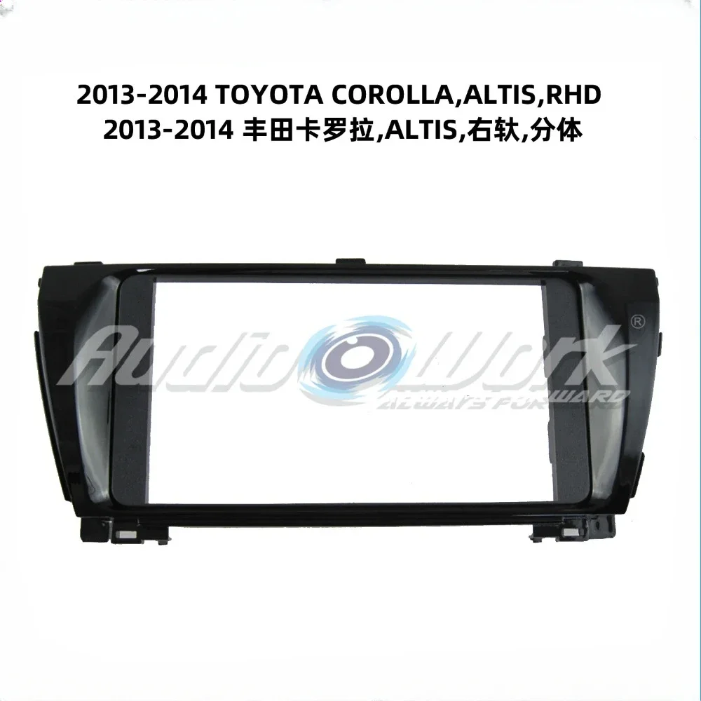 

Для 2013-2014 TOYOTA COROLLA 2 Din 7-дюймовый автомобильный радиоприемник с установкой DVD GPS Mp5 ABS PC Пластиковая панелью в самолете Рамка приборной панели