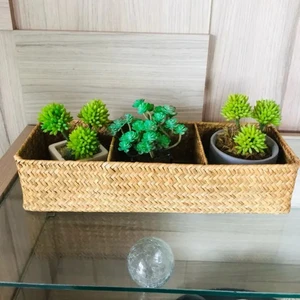 Lagerkörbe Hand mit Staubbedeckung Kleidung Kleidung Rechteckige Aufbewahrungsbox Behälter organisieren verschiedene Artikel 3 Noten 8 Hauptverkäufe Organisierungskorb mit Deckel - №3