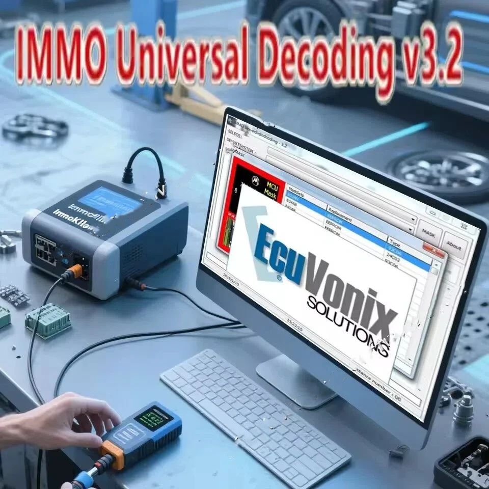 2026 Gran Venta EcuVonix 3.2 IMMO Decodificación Universal V3.2 Eliminar IMMO con Keygen, Crack Ilimitado, Enviar enlace