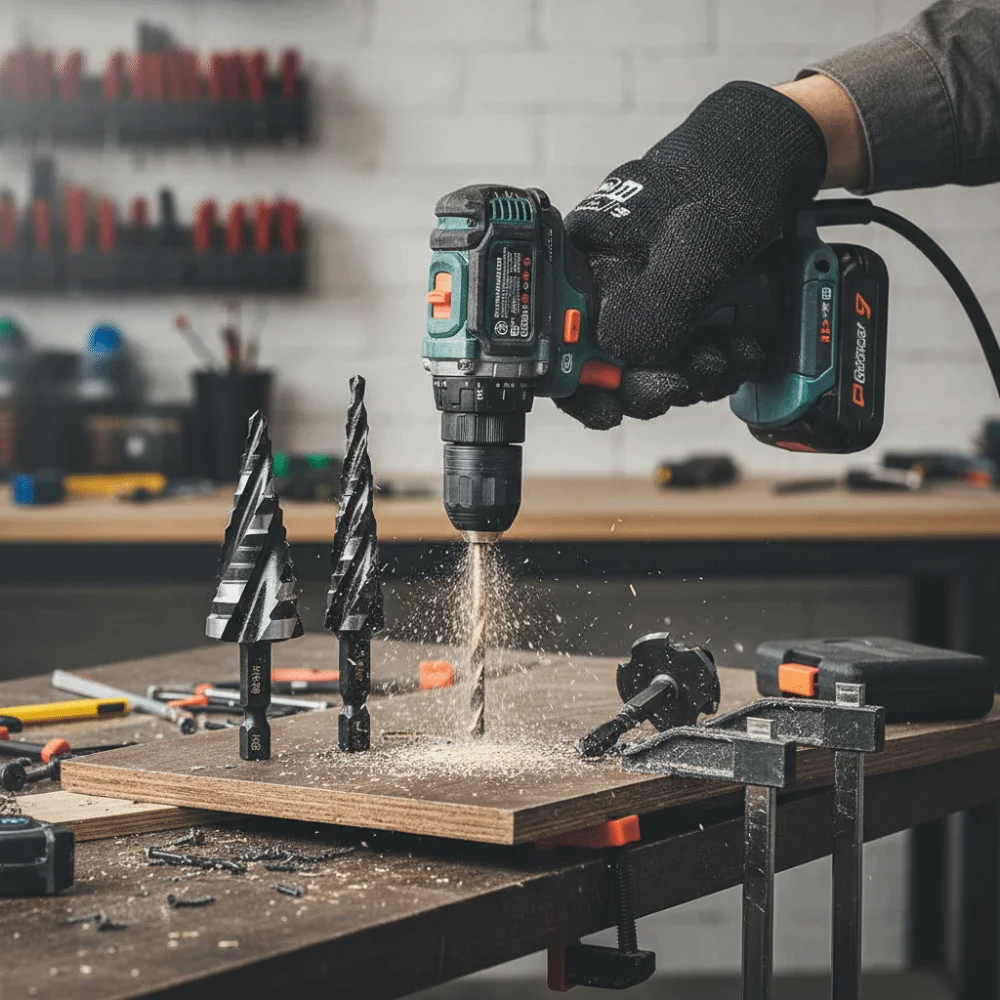 

3 Piece Set Step Drill Bit Bearing Steel Stainless Steel High Speed Bearing Steel Four Spiral Flute 5 Piece Set