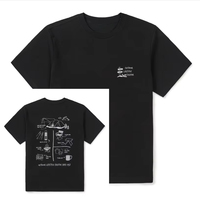 2025 Summer Latest High-end Fashion T-shirt Back Cartoon Printing Men Women High-quality Cotton Breathable Tops Couples Tee