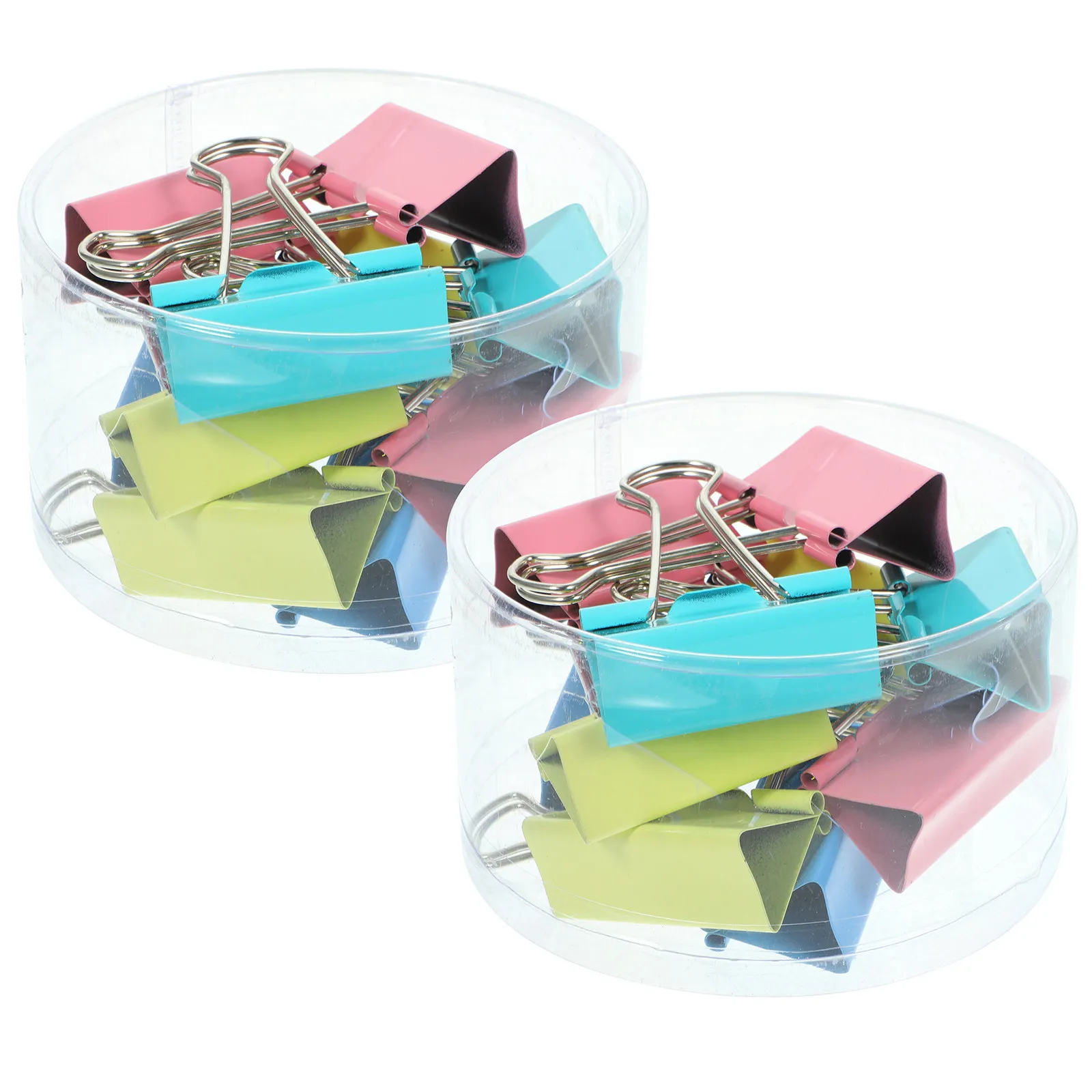 24Pcs Stainless Steel Binder Clips for Home Office School Document Fixing Paper Clips Practical Stationery